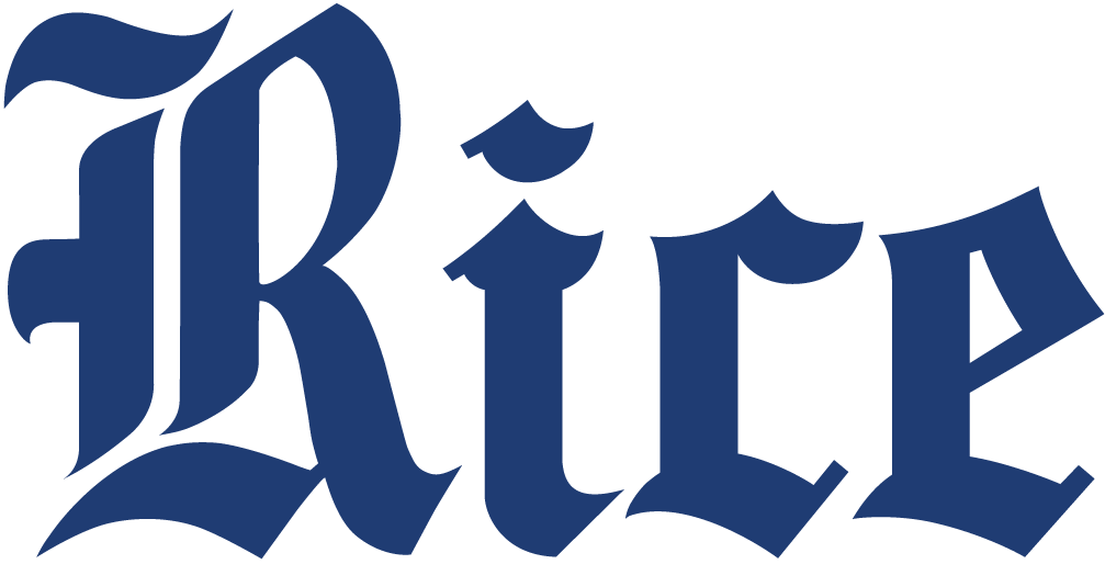 Rice Owls 2010-2016 Wordmark Logo diy DTF decal sticker